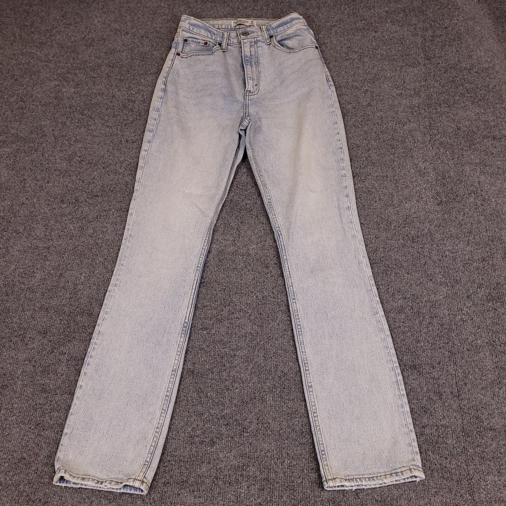 Abercrombie & Fitch The 90s Slim Straight 26 Stretch Jeans Women Ultra High Rise